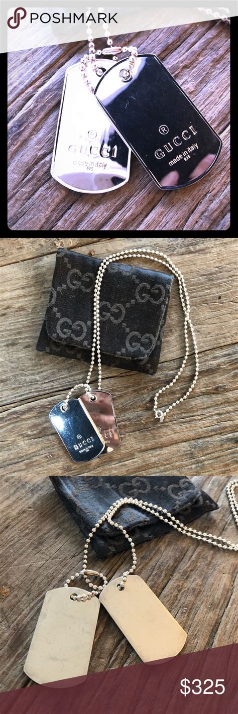 gucci pet tag|gucci dog tags for sale.